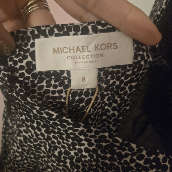 Michael Kors Collection Mini Cheetah Organic Silk Crepe De Chine Jumpsuit - Picture 8 of 11